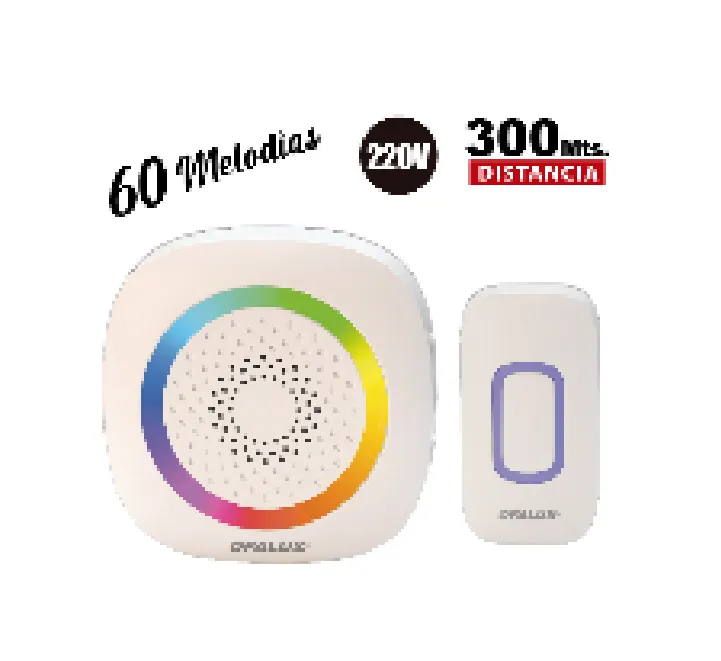 S&M CORPORACION GARRIDO Timbre inalámbrico 60 melodías 300 mts